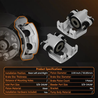 Rear Caliper Assembly Brake for Ford F-250 F150 2004–2021