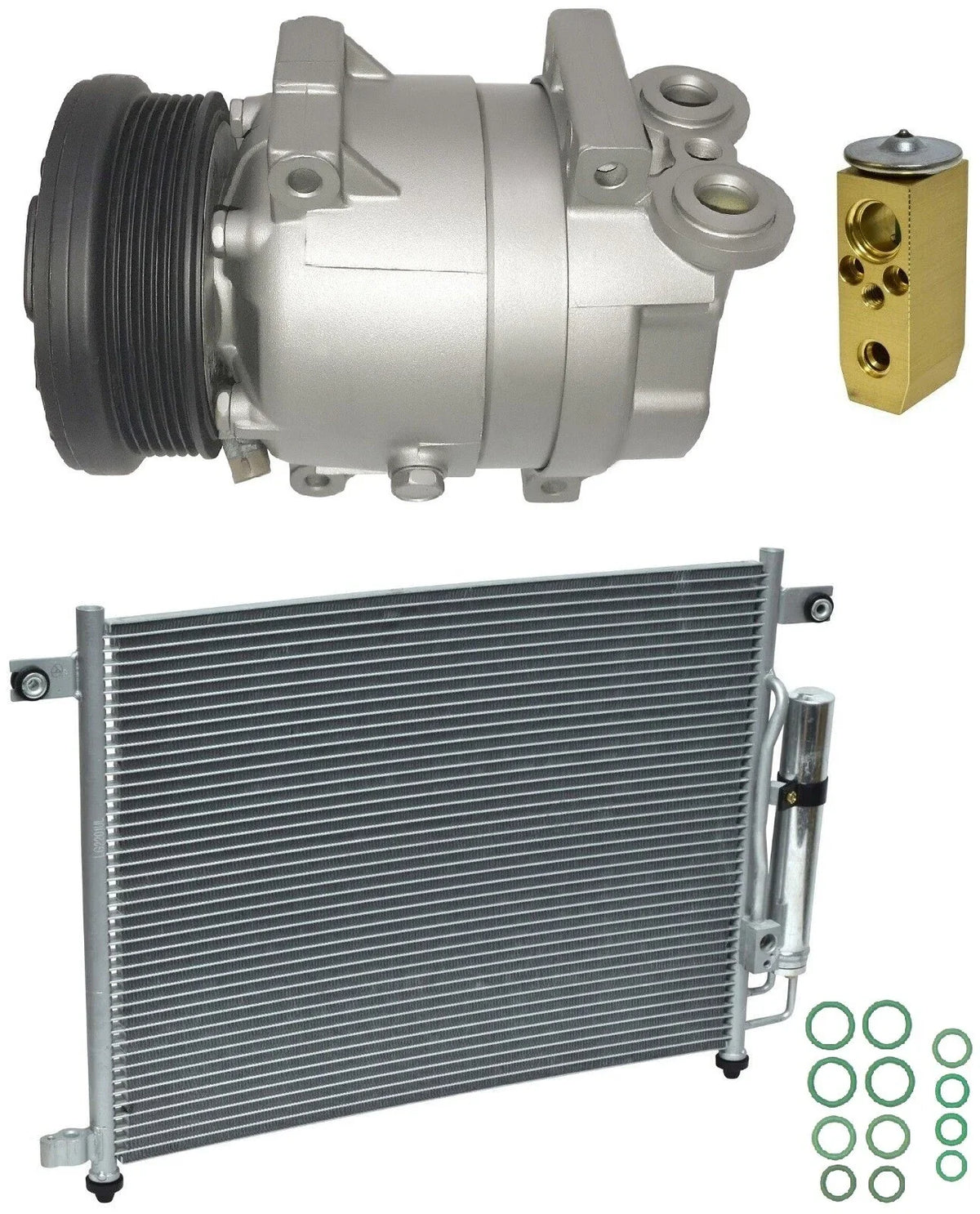 AC Compressor Kit With Condenser for Pontiac Wave 1.6L (2007–2011)