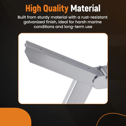 Adjustable Boat Trailer Winch Stand with Roller - Universal Galvanized