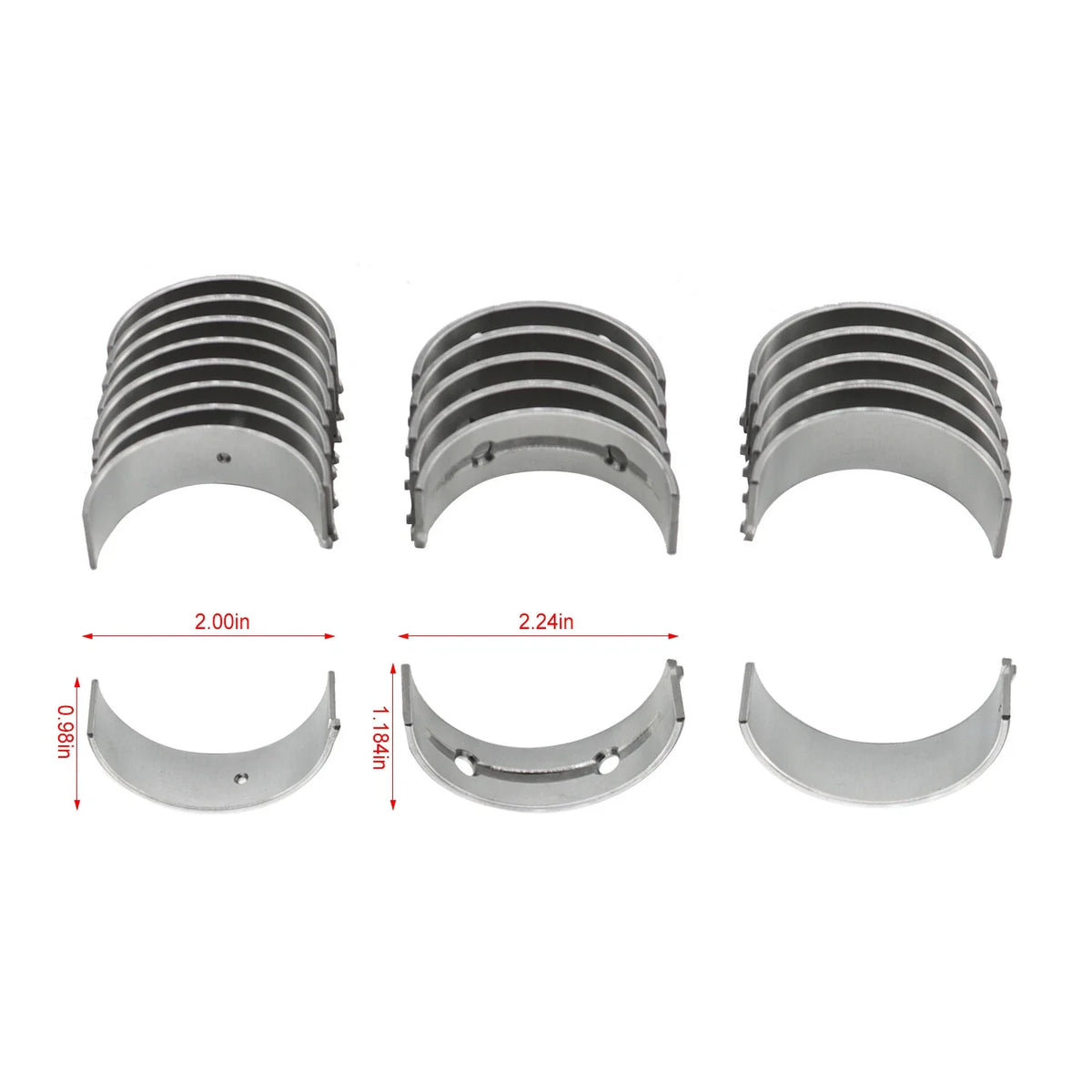 Main & Rod Bearing Kit with Thrust Washer for Kia Optima Sonata (2006–2016)