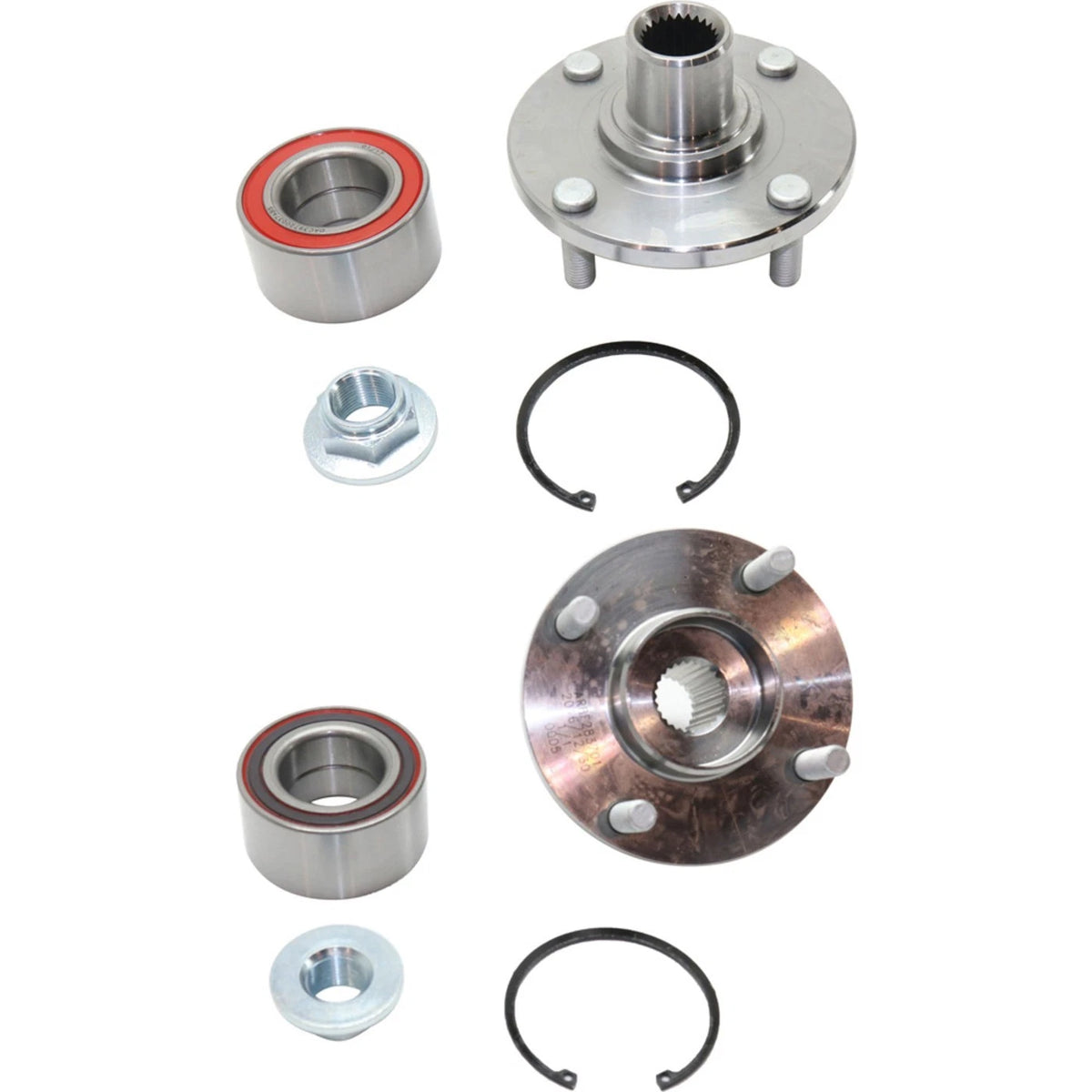 Wheel Hubs for Ford Focus (2000–2011) Front Driver & Passenger Side with Bearing