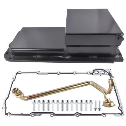 Aluminum Oil Pan Kit for GM LS1 LS2 LS3 LS6 Engines (7 Quarts)
