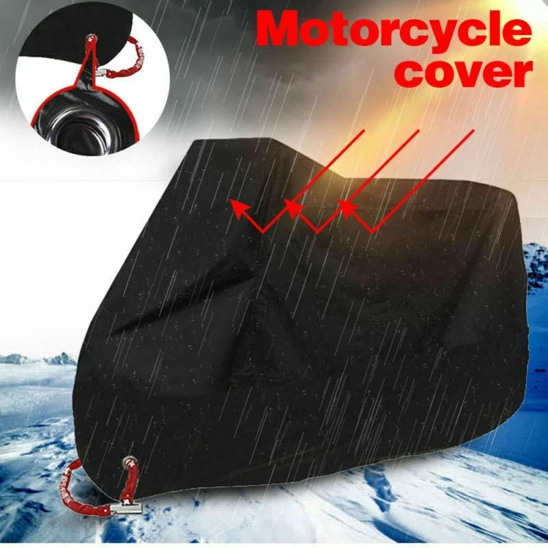 Large Bike Motorcycle Cover - Dust, Rain & UV Protection
