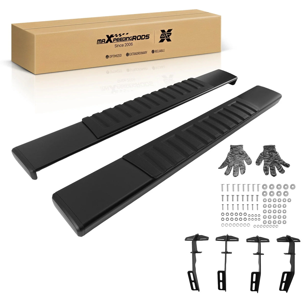 6" Side Step Running Boards - Non-Slip for Dodge Ram 1500 (2009-2018)