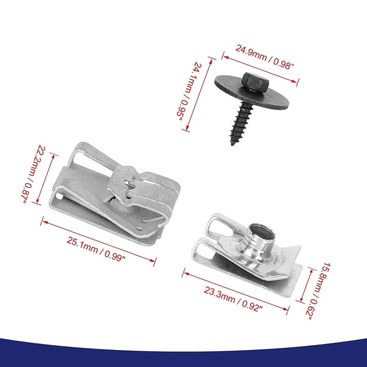 Engine Undertray Clip and Screw Kit (24 pcs) for Benz