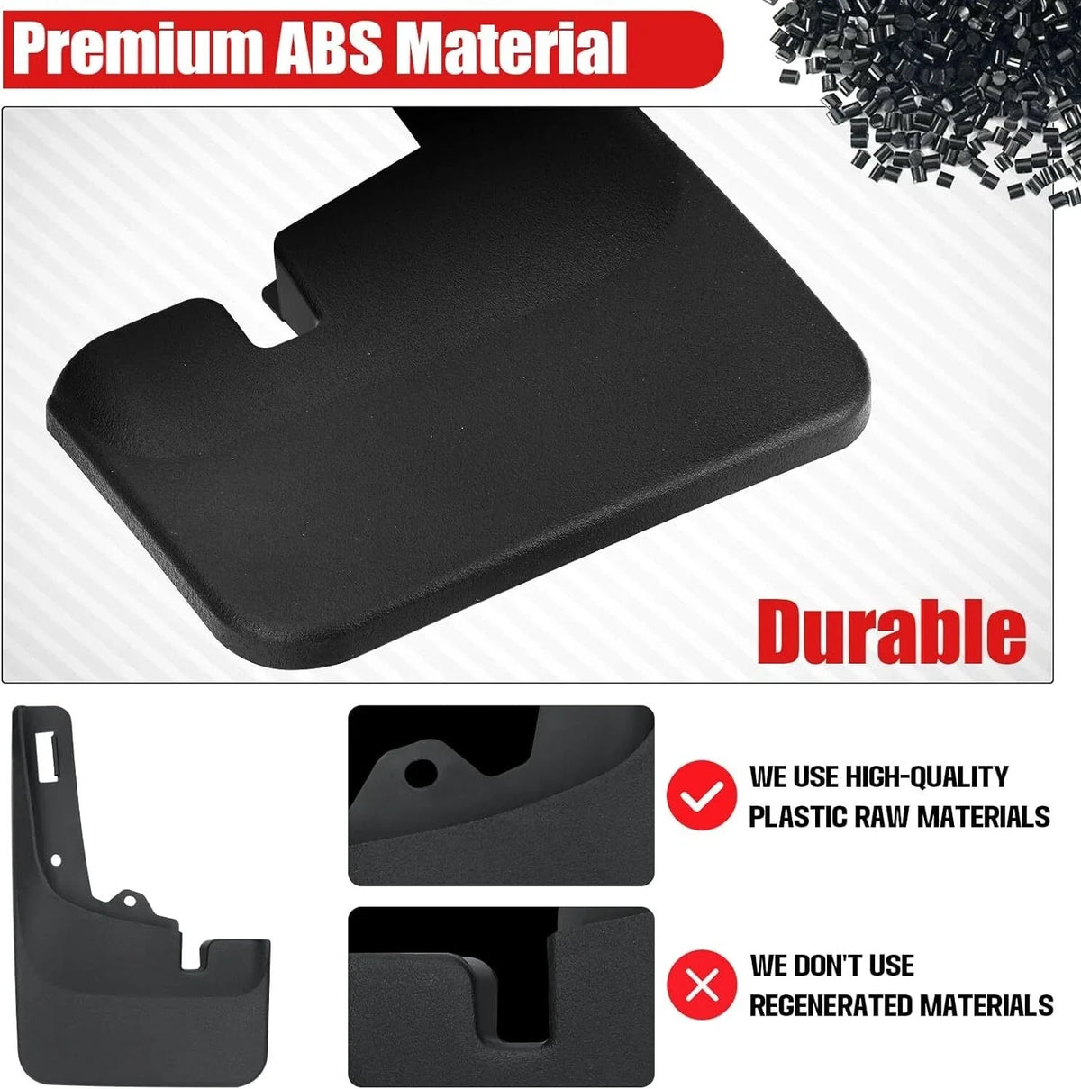 Mud Flaps Set of 4 Splash Guards for Ford F-150 2021-2023