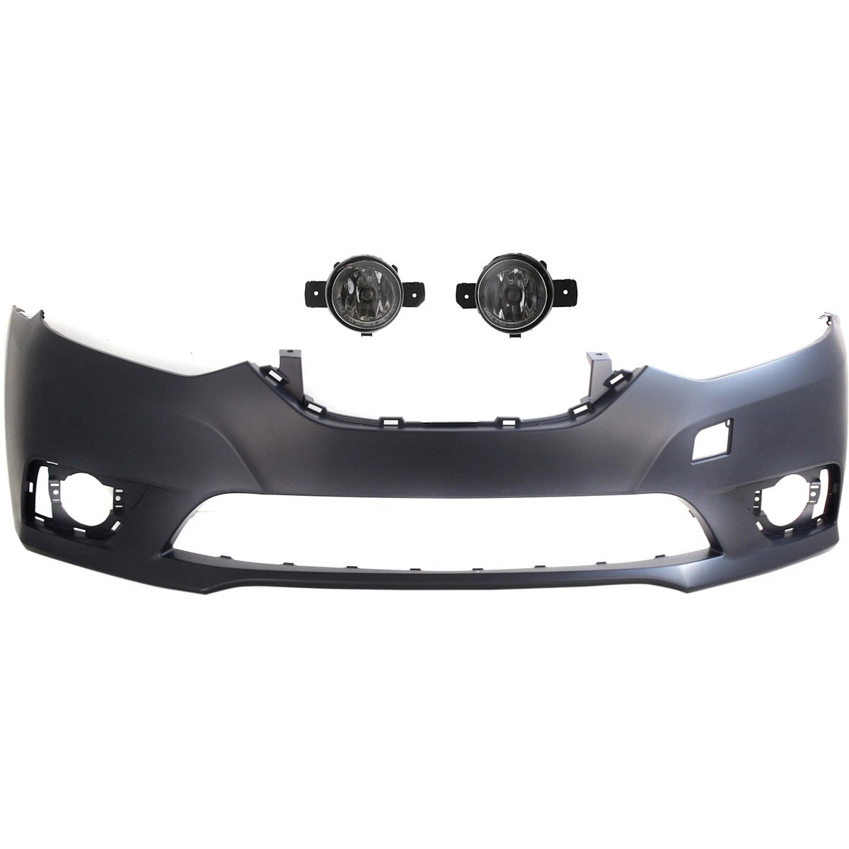 Bumper Cover Kit for Nissan Sentra (2016–2019) - Front Primed, Fog Light