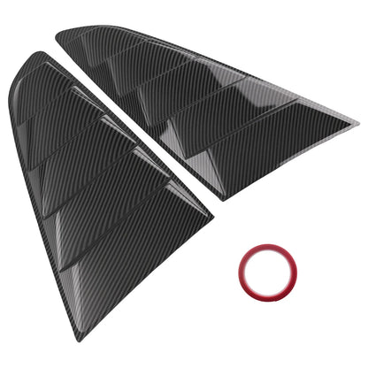 Side Window Louvers in Carbon Fiber ABS for Ford Mustang (2015–2023)