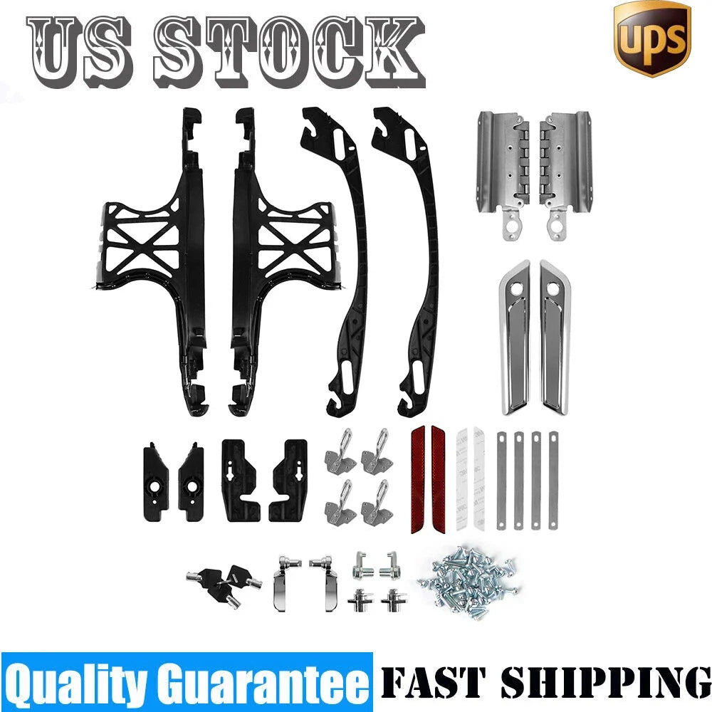 Saddlebag Latch Hinge Lock Kit for Harley Road King (2014–2024)