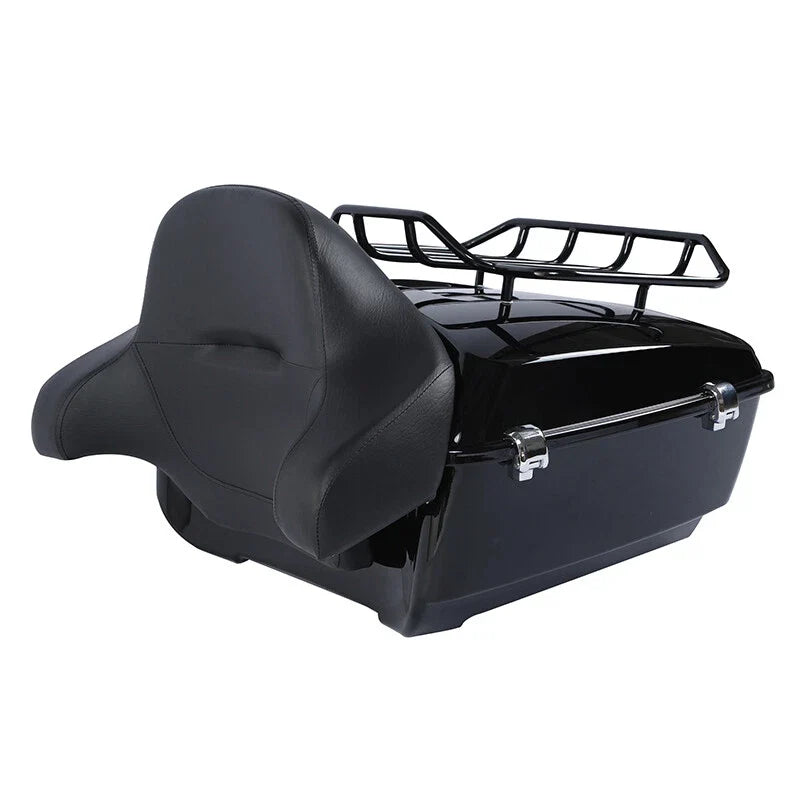 Trunk Wrap Backrest Top Rack Mount for Harley Touring Road Glide (2014–2026)