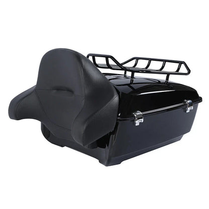 Trunk Wrap Backrest Top Rack Mount for Harley Touring Road Glide (2014–2026)