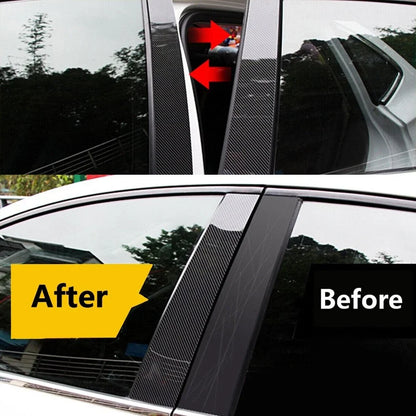 Carbon Fiber Pillar Post Door Trim for 2016-2021 Honda Civic Sedan