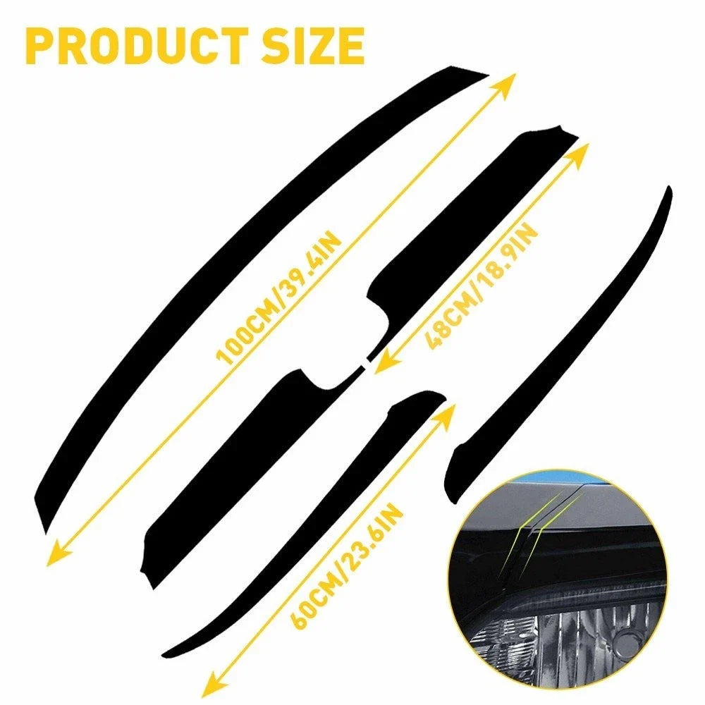 Front Grille Chrome Delete Blackout Vinyl Trim for Honda Accord (2021–2022)