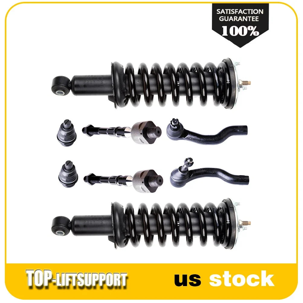 8pc Front Strut Spring Assembly Ball Joint Tie Rod Kit for Suzuki Equator