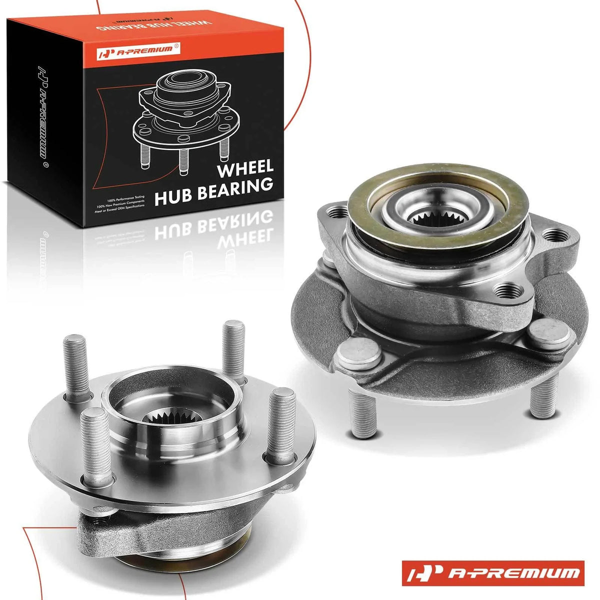 2X Front Wheel Hub & Bearing Assembly for Nissan Cube (2009–2014)