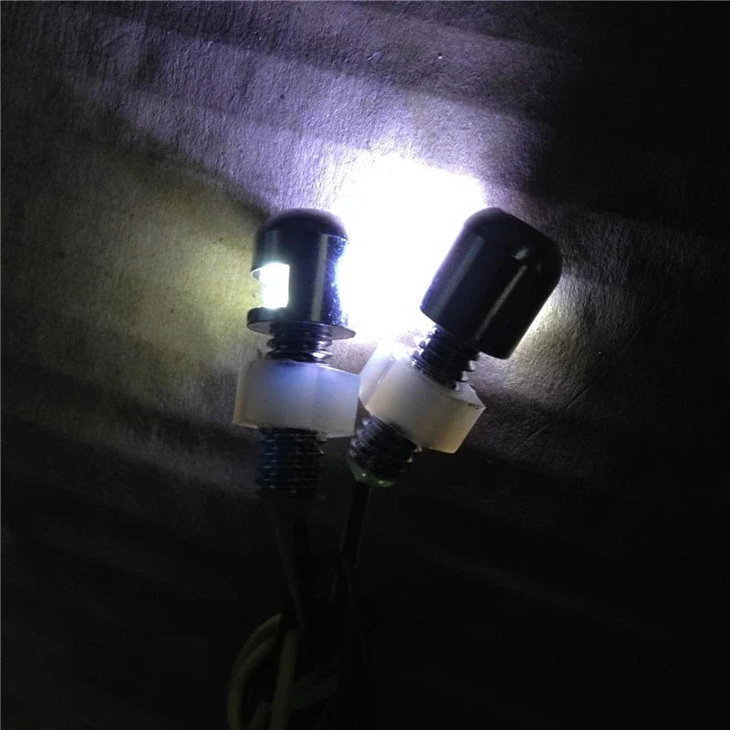 HTTMT LED License Plate Bolt Light for Motorcycles - Universal Fit