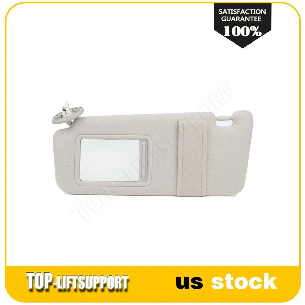 Left Driver Side Sun Visor for Toyota Venza (2009–2016) Light Gray