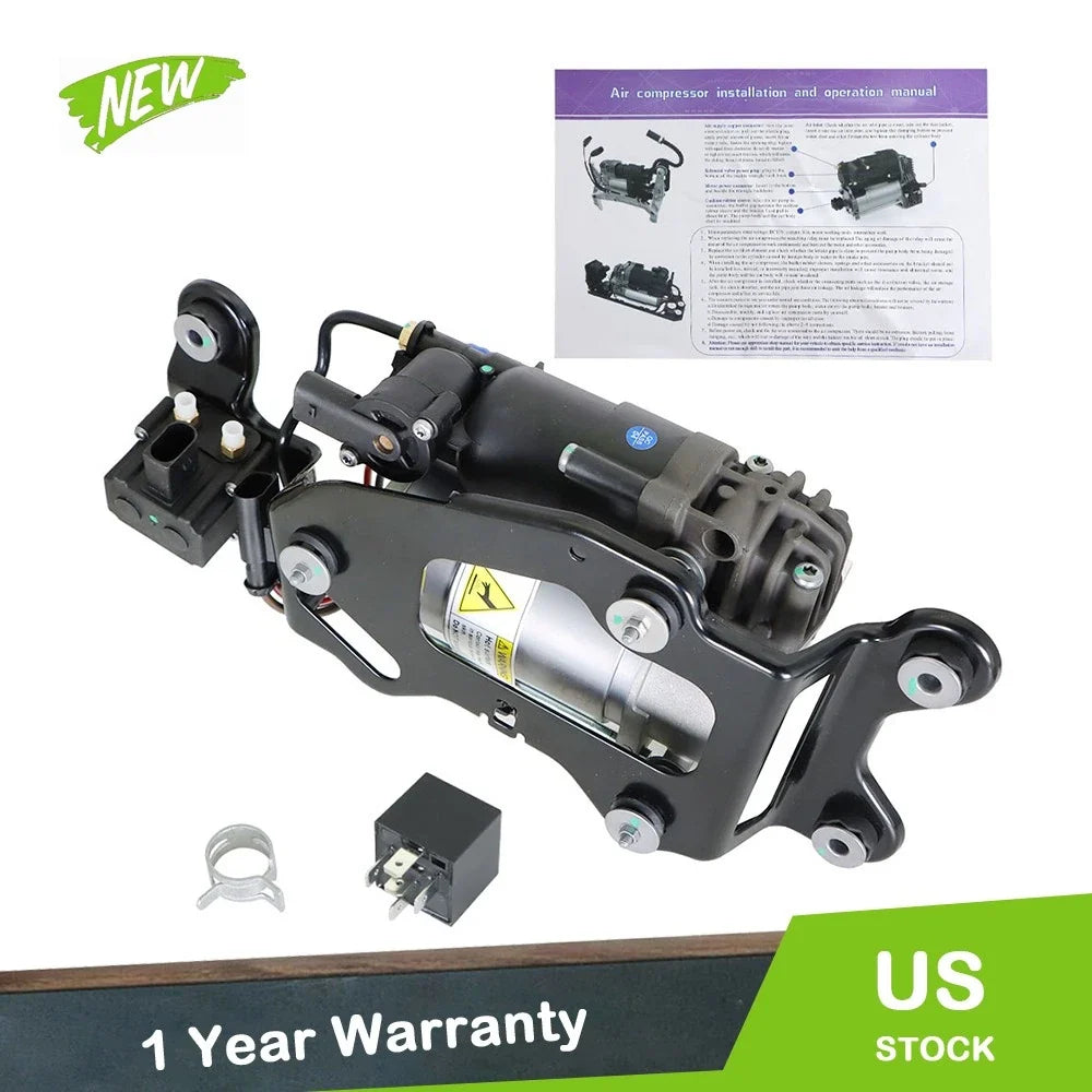 Air Suspension Compressor with Solenoid Valve Block for BMW X5 (2014–2019)
