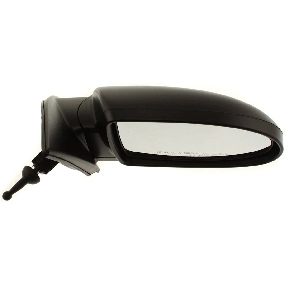 Set of 2 Textured Black Side Mirrors for Hyundai Accent (2007)