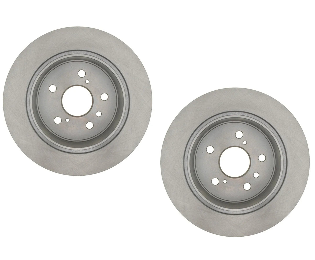 Set of 2 Solid Rear Disc Brake Rotors Dia 282 mm for Lexus Toyota