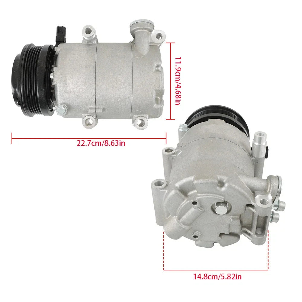 A/C Compressor with Clutch for Volvo V50 (2004–2012) BV6Z19703B