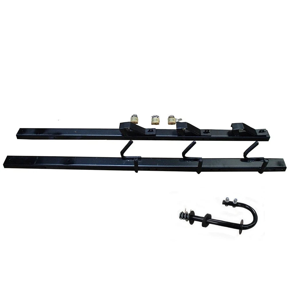 3-Place Trimmer Rack for OPEN Landscape Trailer with Locks