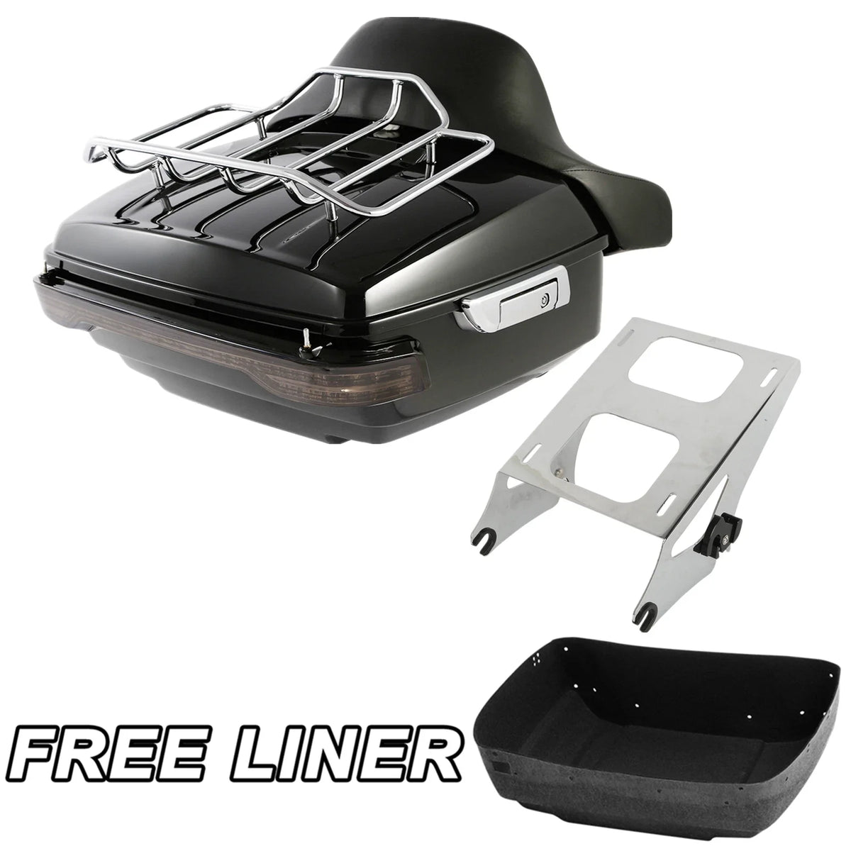 Trunk Rack with Tail Light for Harley Touring Glide (2014-2023)