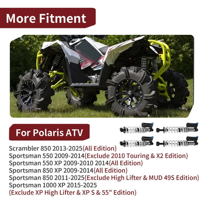 4-Piece Air Shocks Set for Polaris Sportsman 850 (2011-2025)