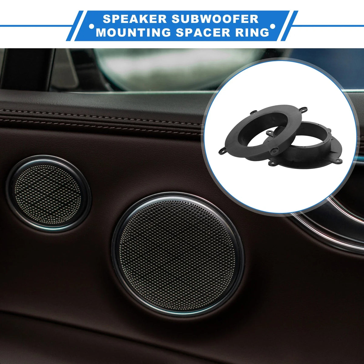 Set of 2 Speaker Spacer Rings for Mazda CX-9 (6.5")