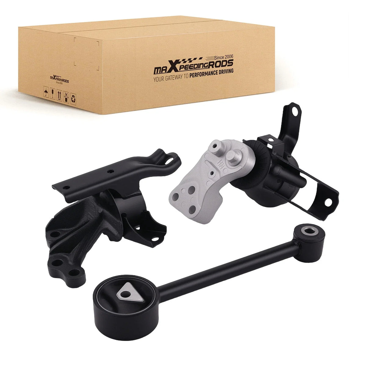 3X Engine Motor Mount Set for Mitsubishi Mirage G4 (2017–2022)