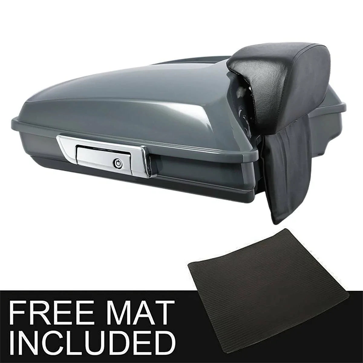 Trunk Pad Mount Rack for Harley Touring (2009–2013) Gunship Gray