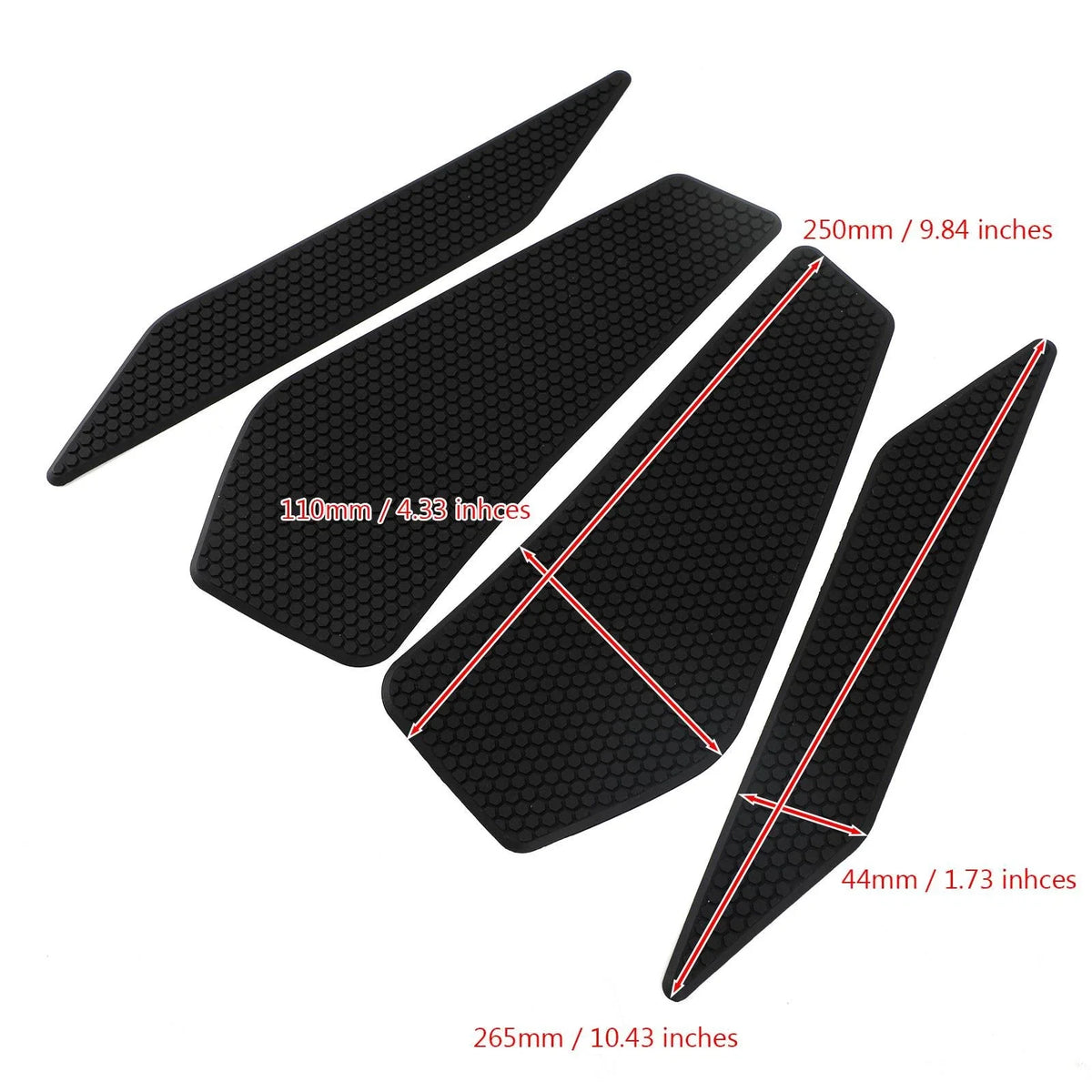 Traction Grips for Tank on Kawasaki Ninja 400 EX 400 (2018–2020)