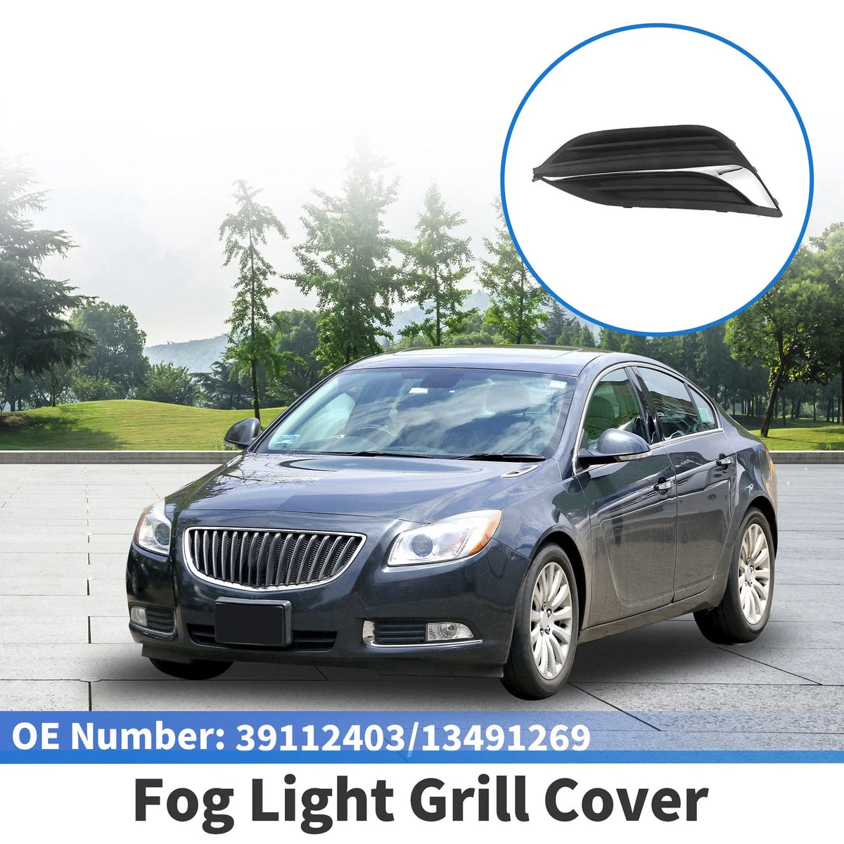 1 Pc Fog Light Grill for Buick Regal (2017–2020) No. 39112403