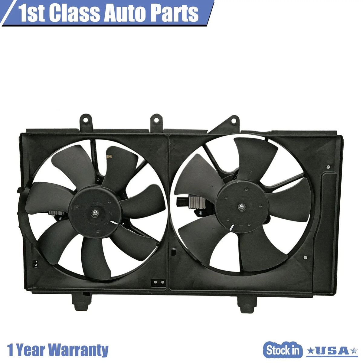 Dual Radiator and Condenser Fan Assembly for Chrysler Dodge