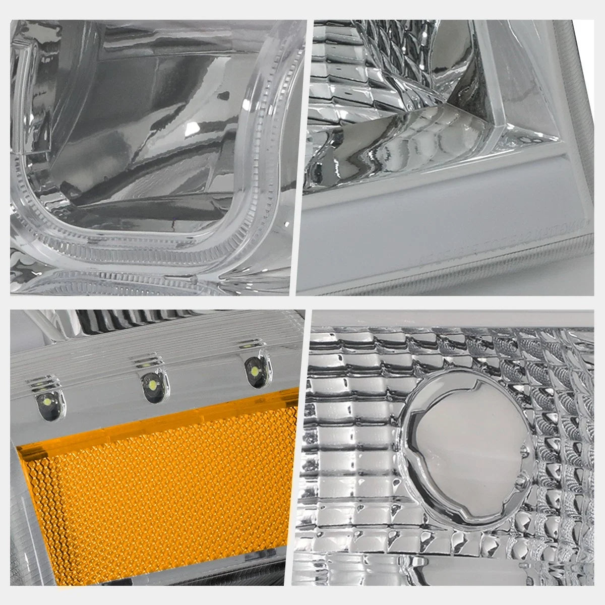 LED DRL Bar J-Halo Headlights for 2003-2006 Chevy Silverado/Avalanche