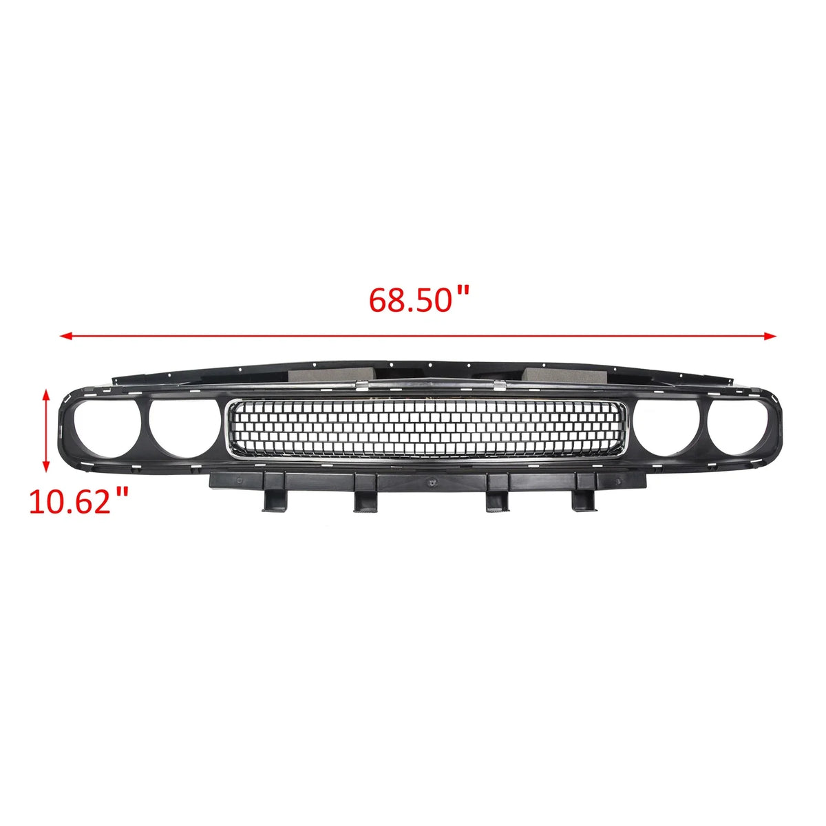 Front Bumper Upper Grille Trim for Dodge Challenger (2008–2014)