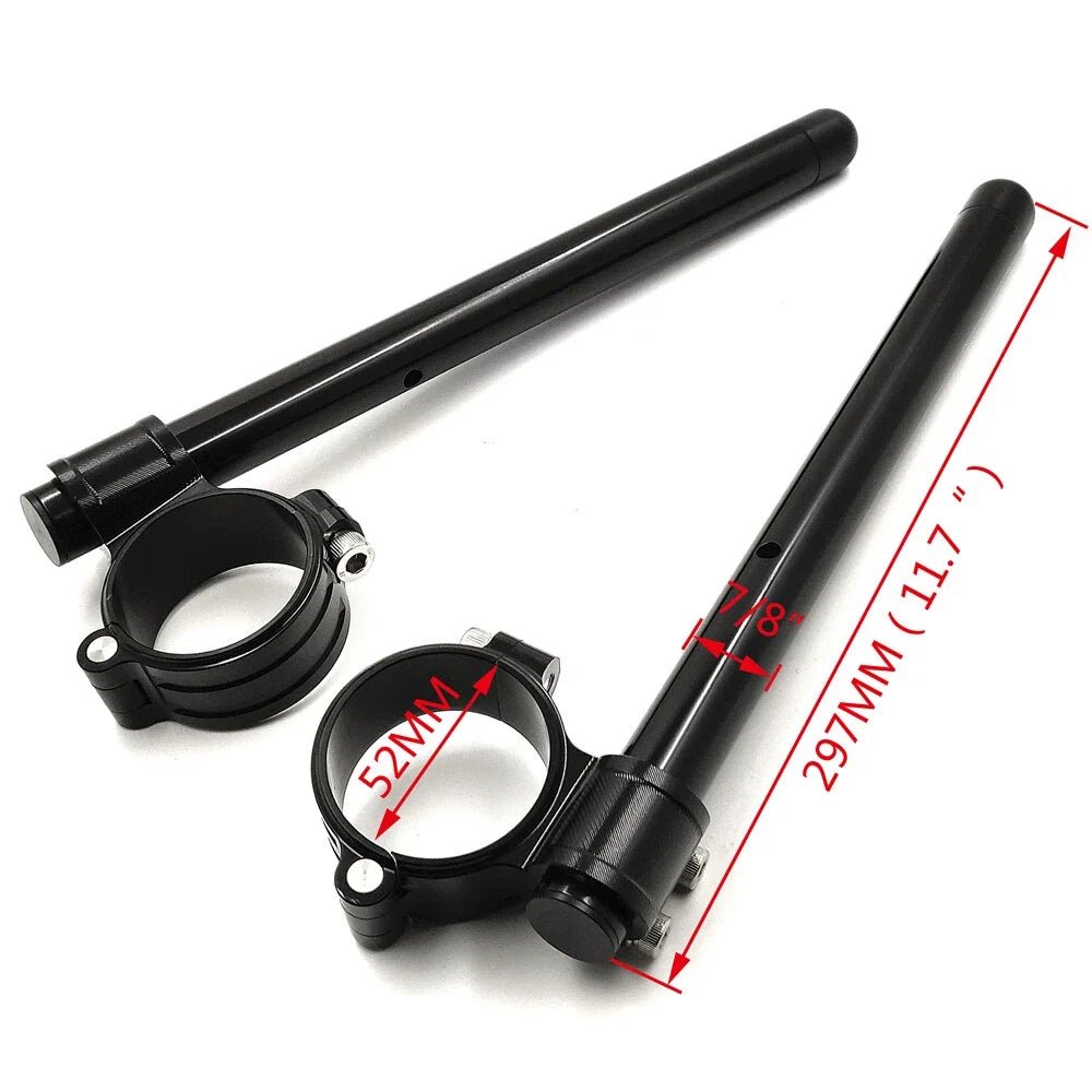 CNC 22mm Handlebars for Universal Motorcycles (Riser Fork Clip-Ons)