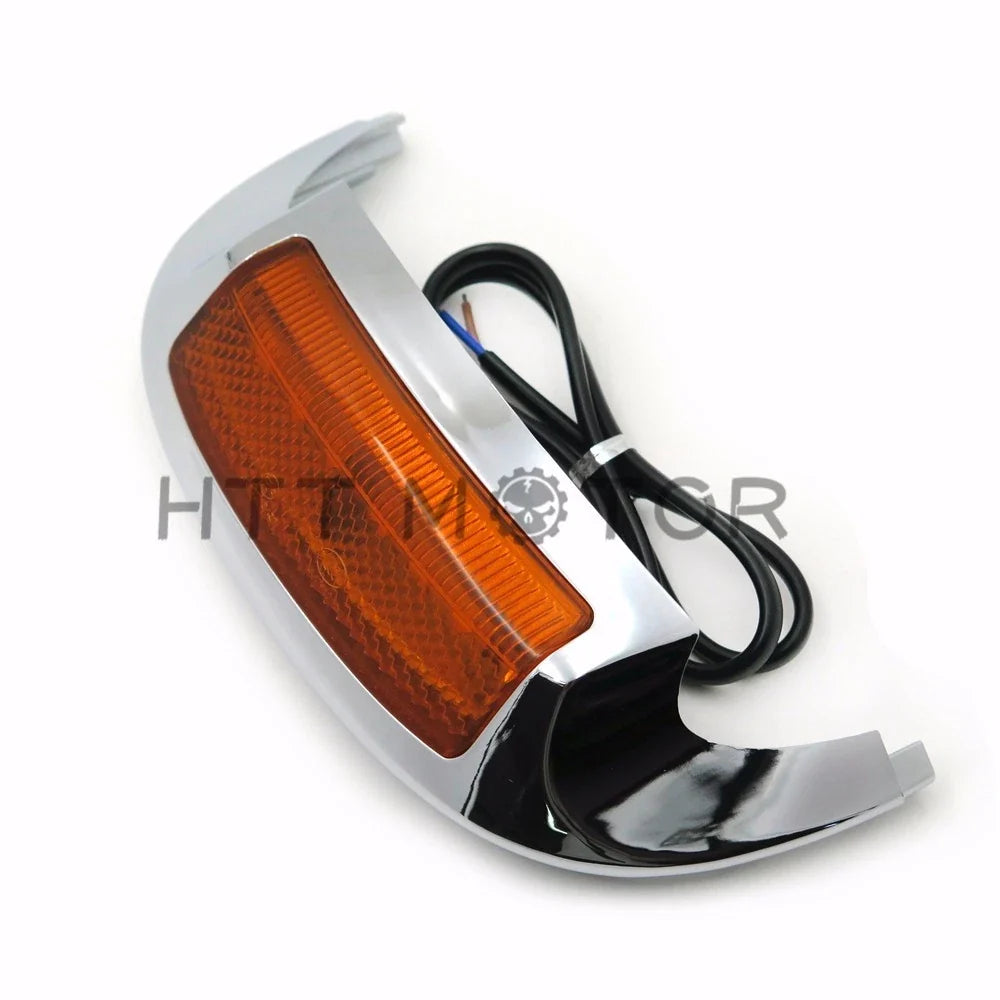 Front Fender Tip Light LED Orange Lens for Harley Road King FLHR 2014-2017