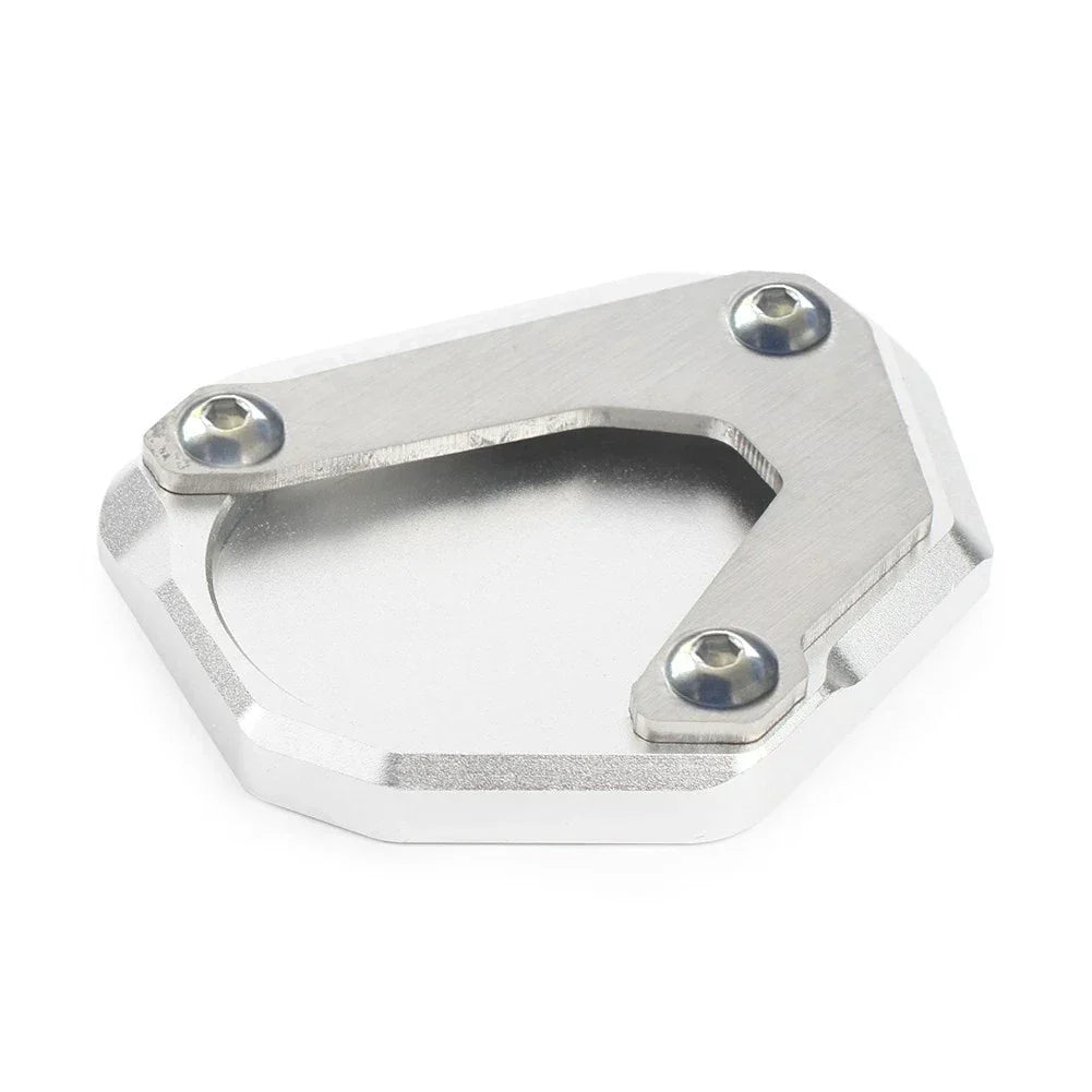 Silver Kickstand Pad for BMW R1200RT Side Stand 2004-2017