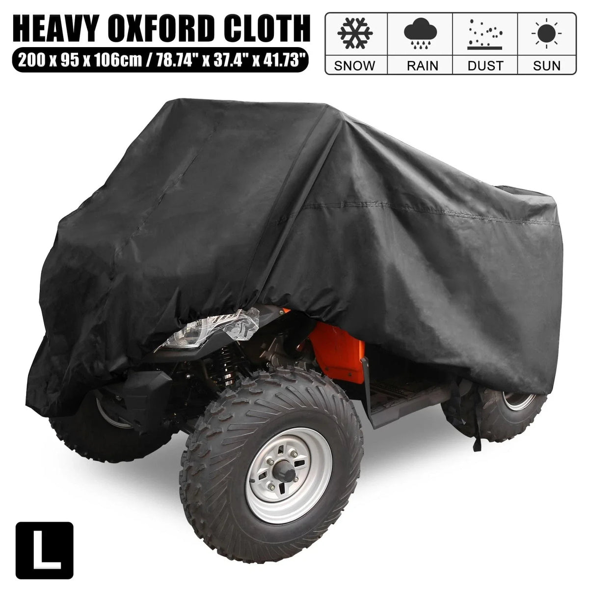 ATV Cover for Polaris Honda (79" Waterproof)