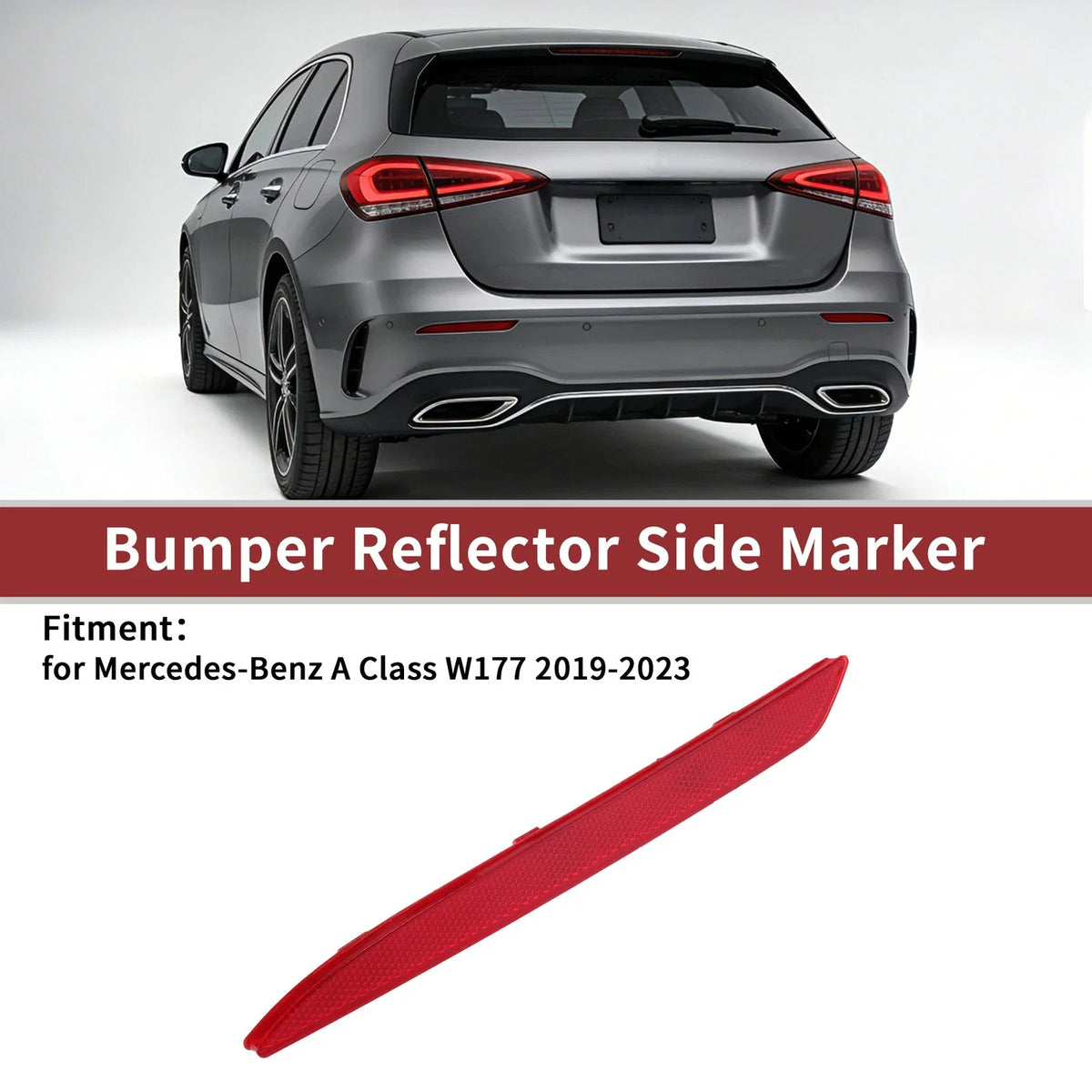 Rear Left Bumper Reflector No. 1778203301 for Mercedes-Benz A Class (2019–2023)
