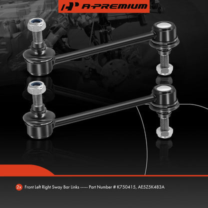 Front End Links Stabilizer Sway Bar - 2X for Ford Fusion 2006-2012