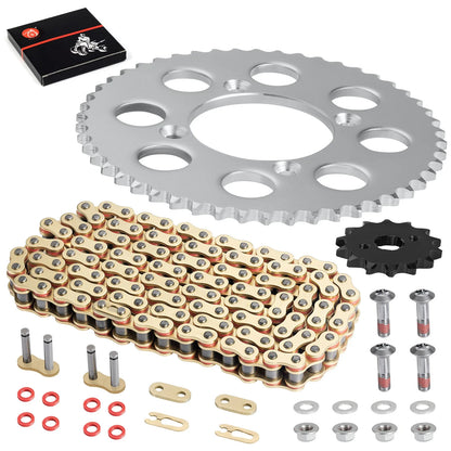 Chain & Sprocket Set 428VM-X X-Ring 118 Links for Honda CRF100F XR100R