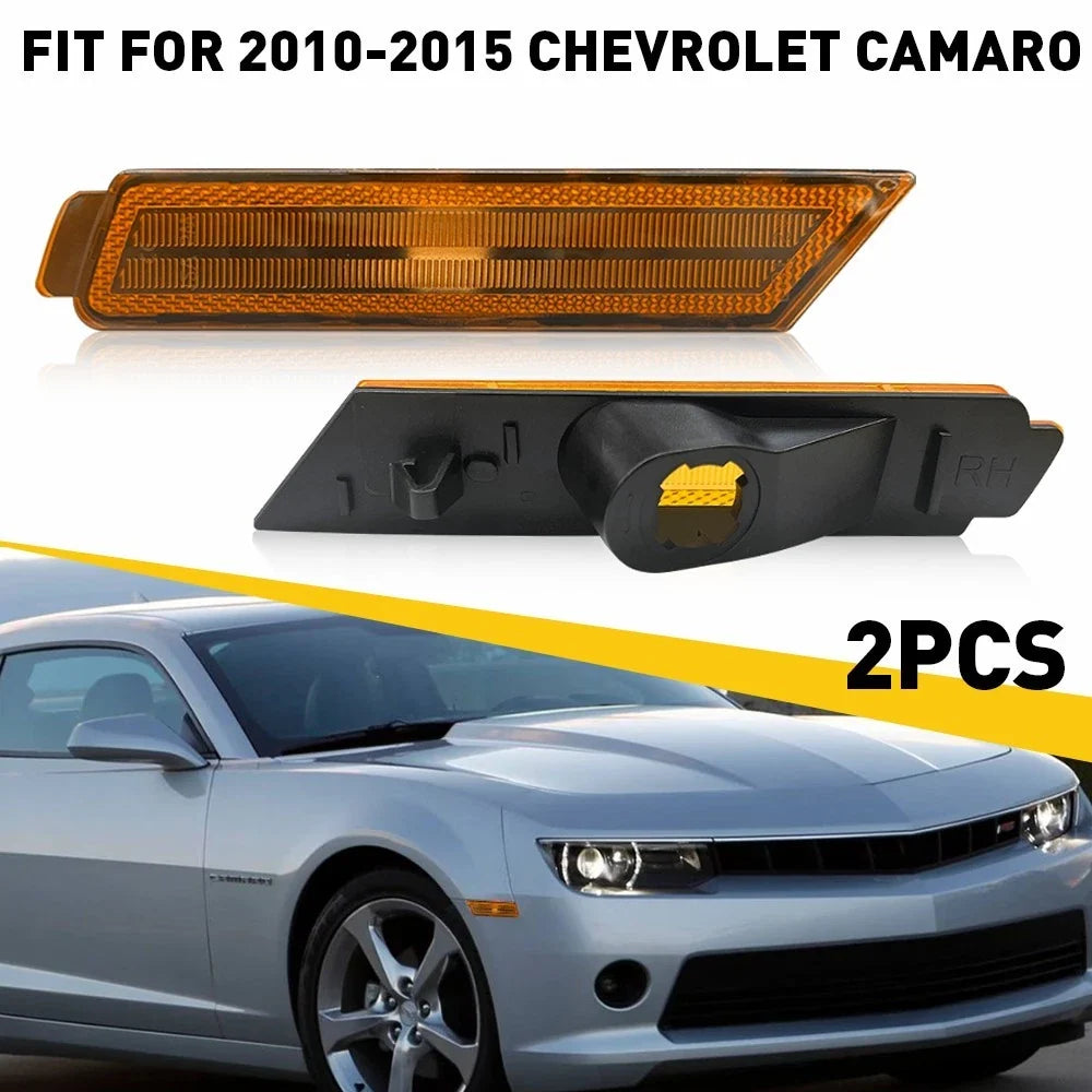Front Marker Light with Amber Lens for 2010-2015 Chevy Camaro 92246244