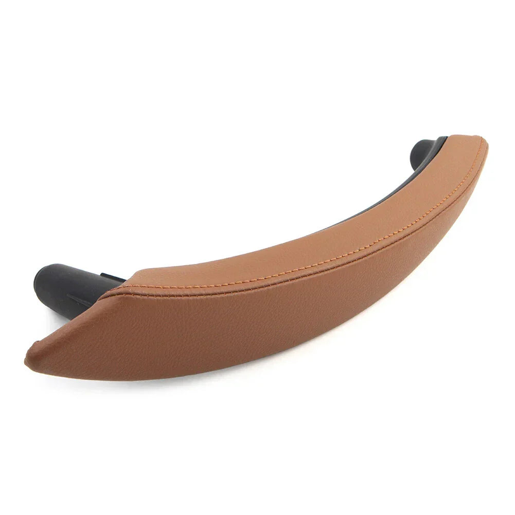 Left Real Leather Door Trim Pull Handle for BMW X5 X6 2007-2013