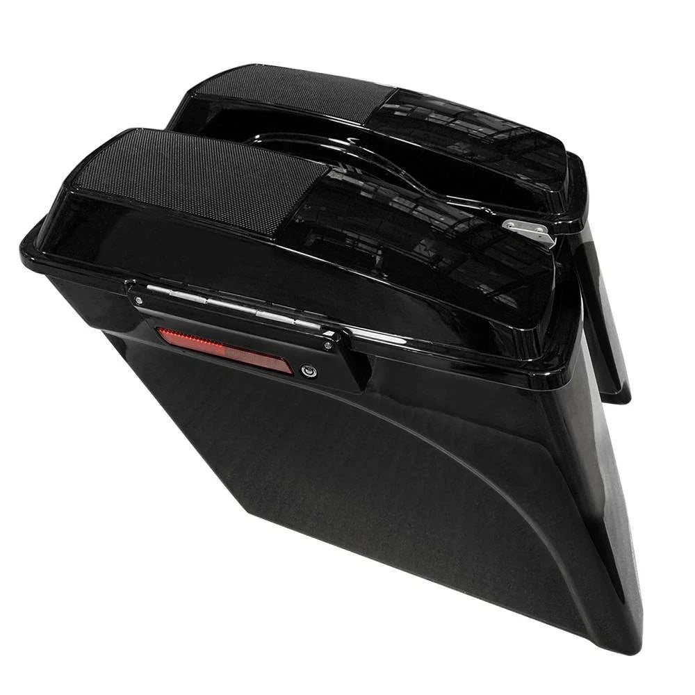 5" Stretched Extended Saddlebags with 6x9" Speaker Lid for Harley Touring (1993–2013)