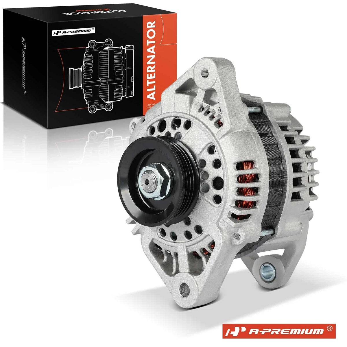 Alternator for Nissan 240SX (1995–1998) 2.4L 80A 4-Groove Pulley