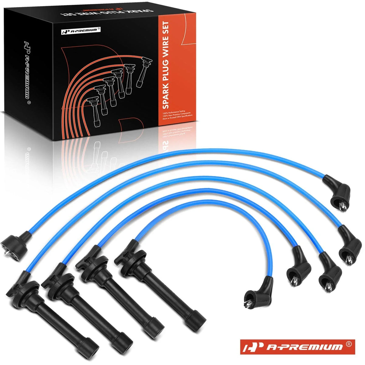5Pcs Spark Plug Wire Set for Honda Prelude (1993–2001)