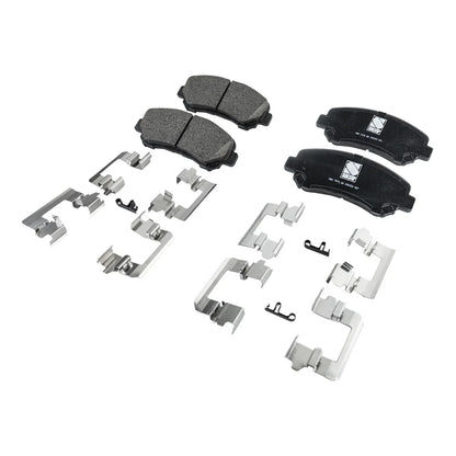 Front and Rear Brake Pads Set for 2010-2013 Suzuki Kizashi