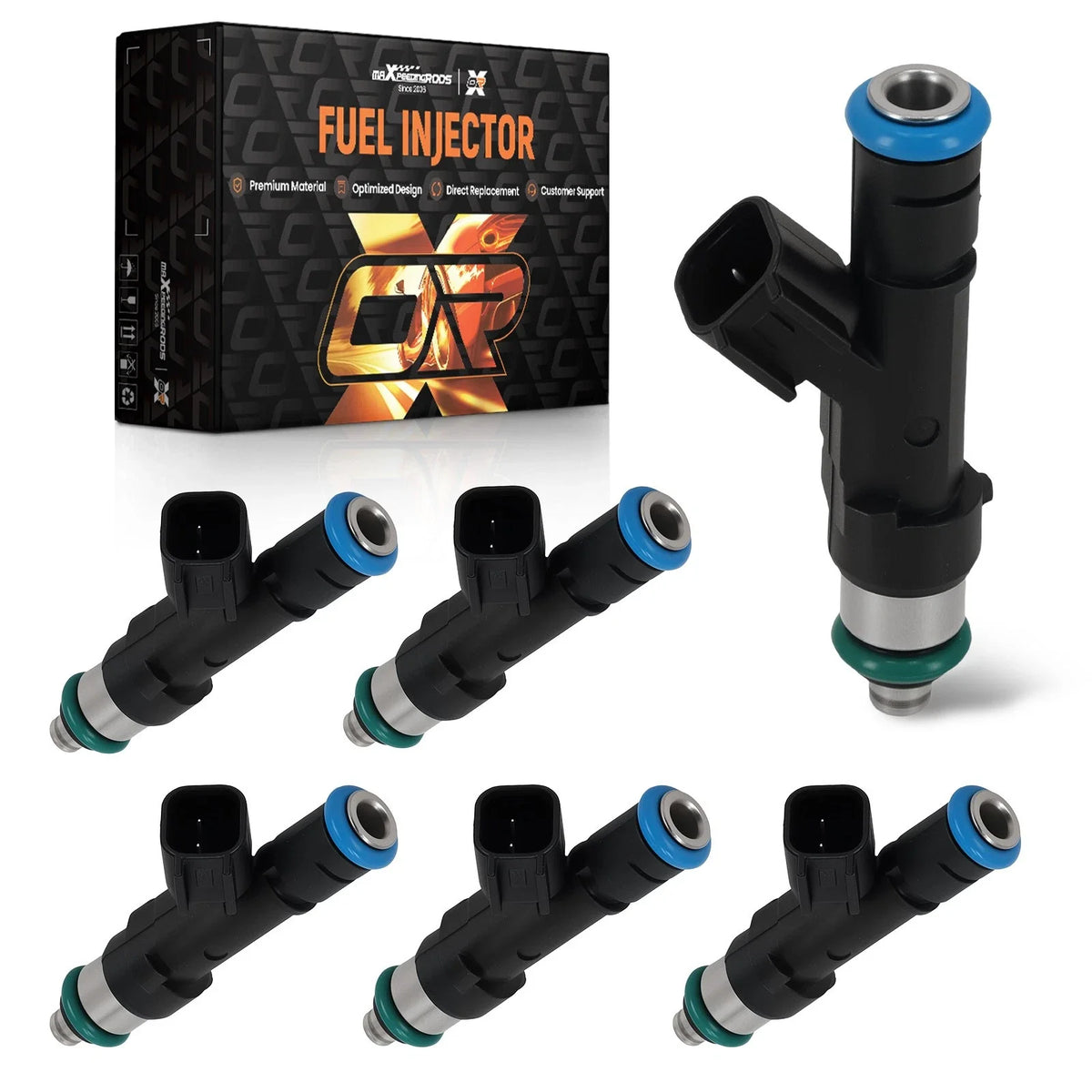6Pcs Fuel Injectors for Jeep Liberty Dodge Ram 1500 Dakota 3.7L (2002–2007) 53032701AA
